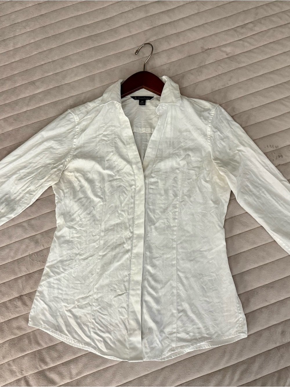 Brooks Brothers White Button-Down Collared Shirt